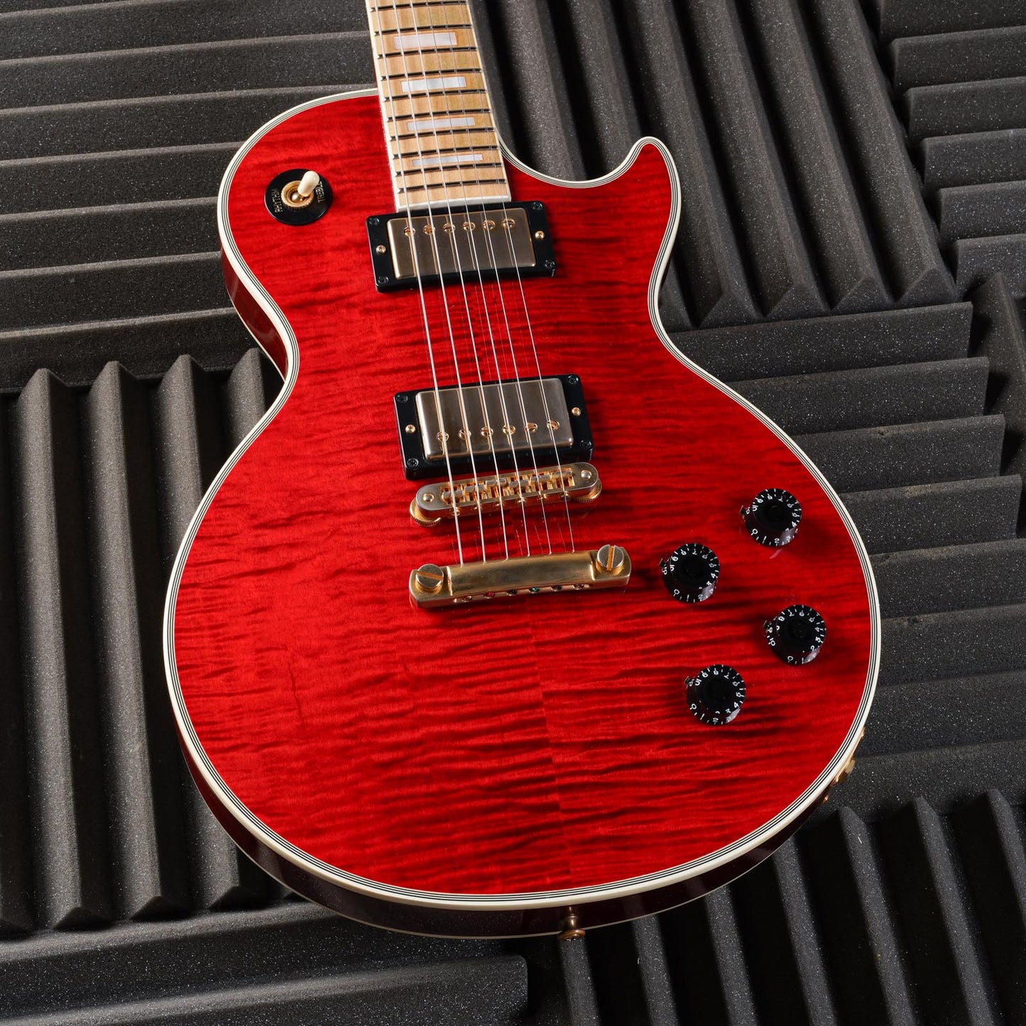 Gibson Custom Shop Les Paul Custom Figured Cherry Red Translucent 2012