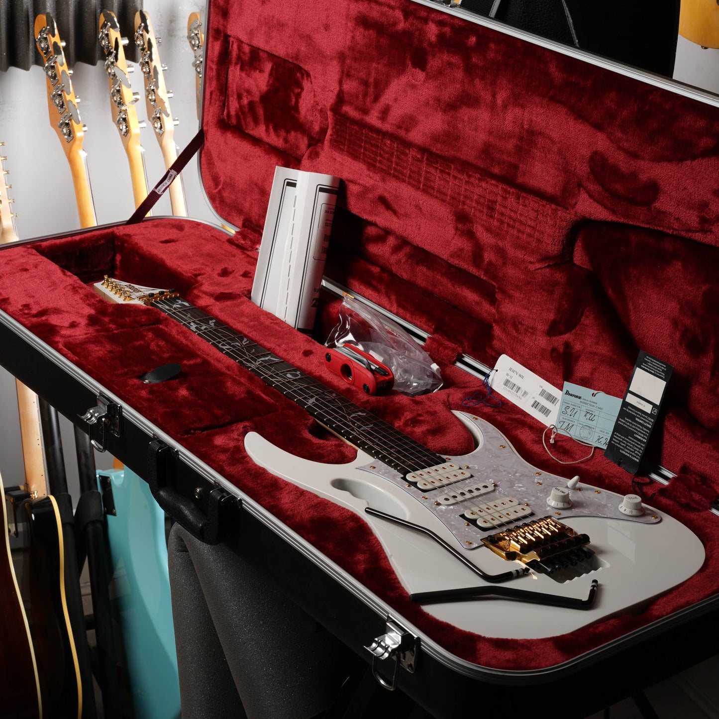 Ibanez JEM7V-WH Steve Vai Signature with Rosewood Fretboard 2017 - White