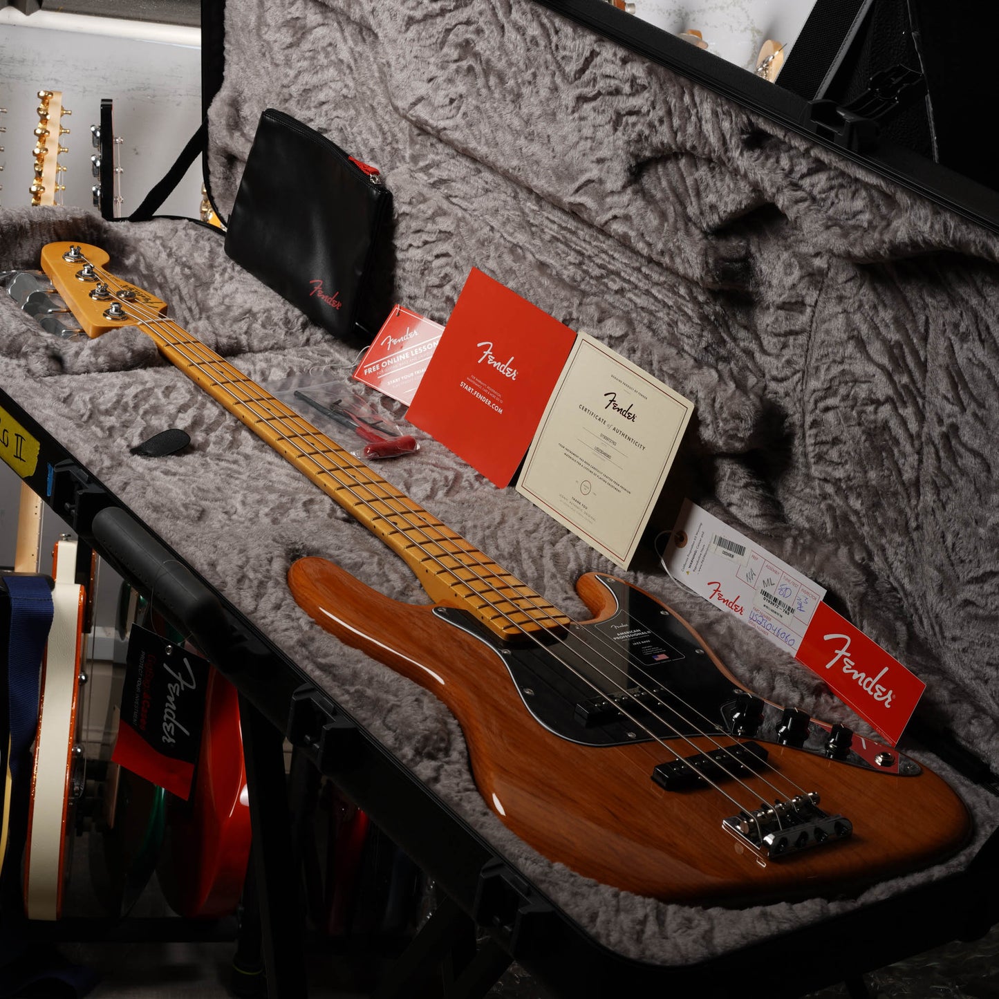 Fender American Professional II Jazz Bass with Maple Fretboard 2023 - Roasted Pine