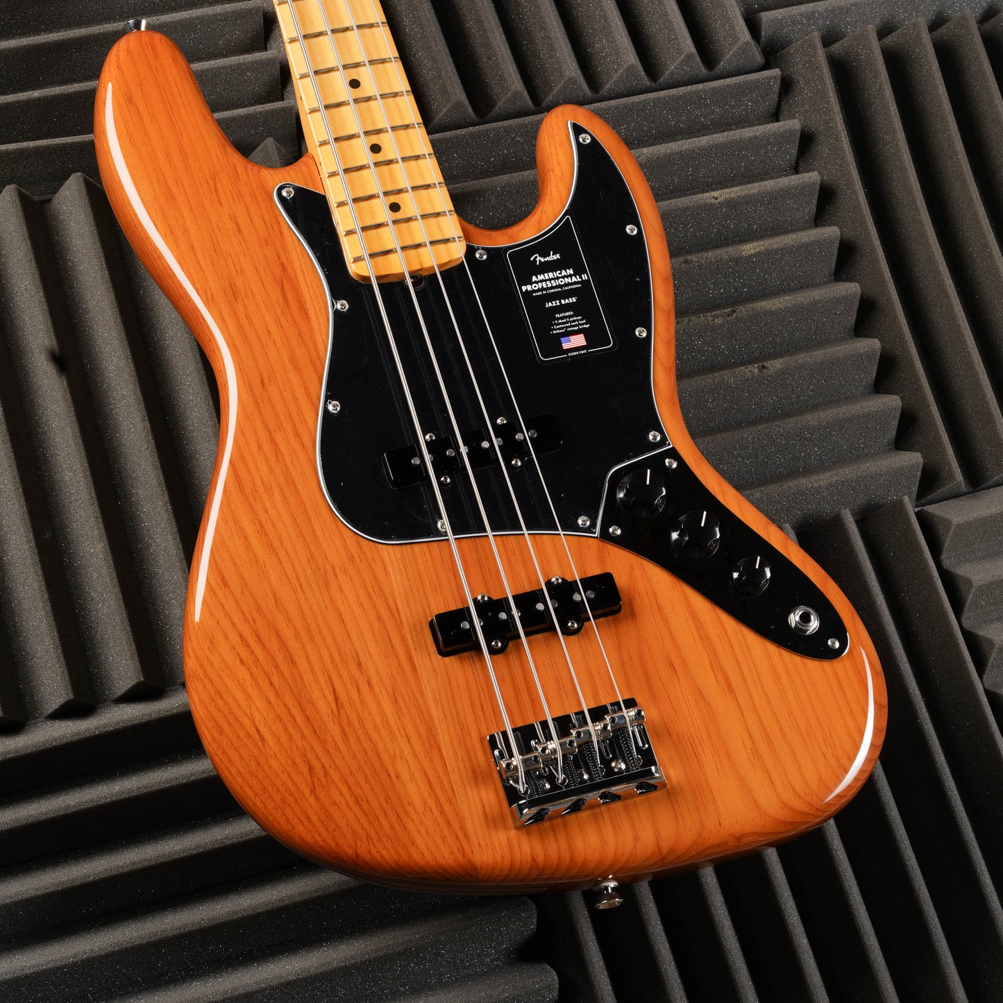 Fender American Professional II Jazz Bass with Maple Fretboard 2023 - Roasted Pine