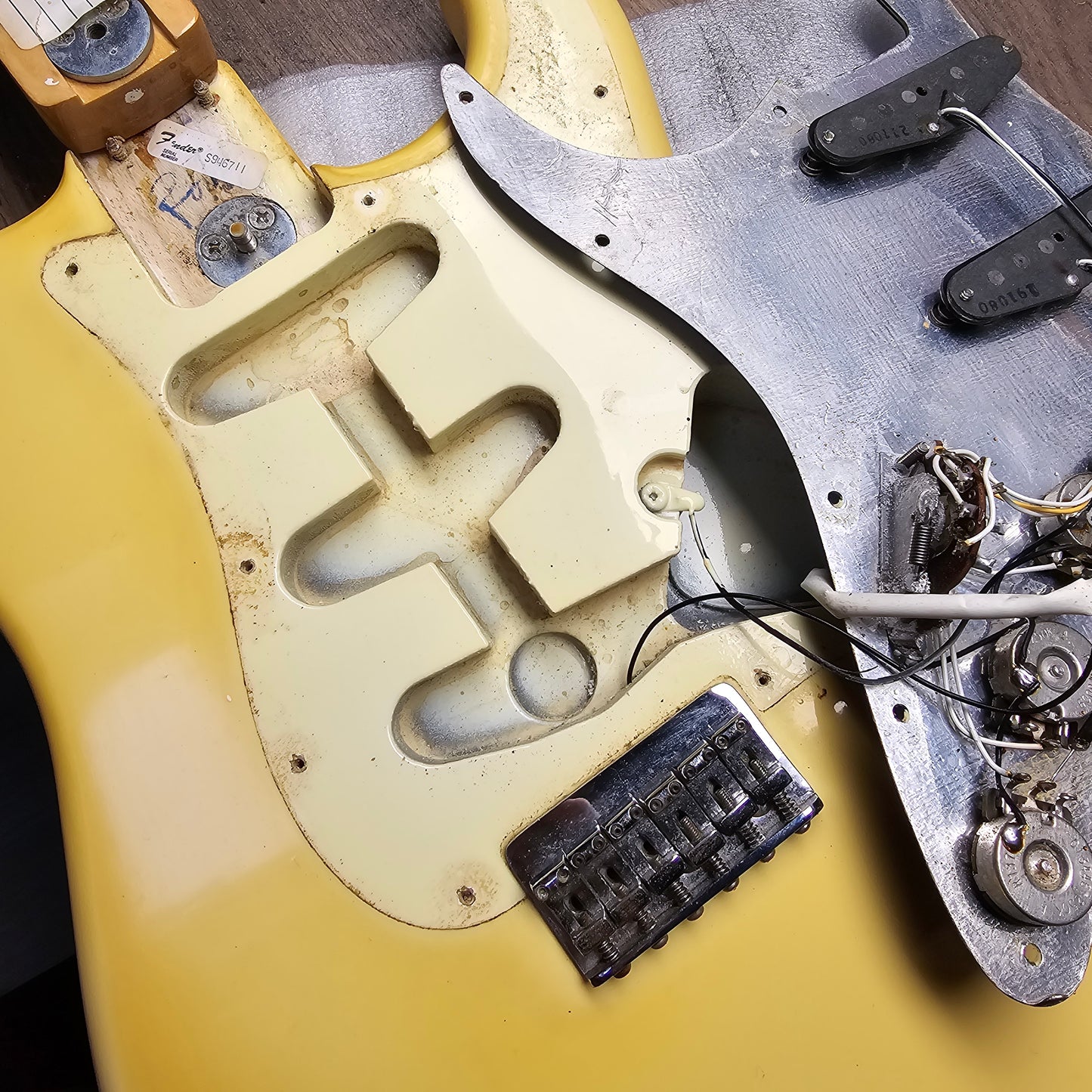 Fender Stratocaster Hardtail with Maple Fretboard 1979 - Olympic White