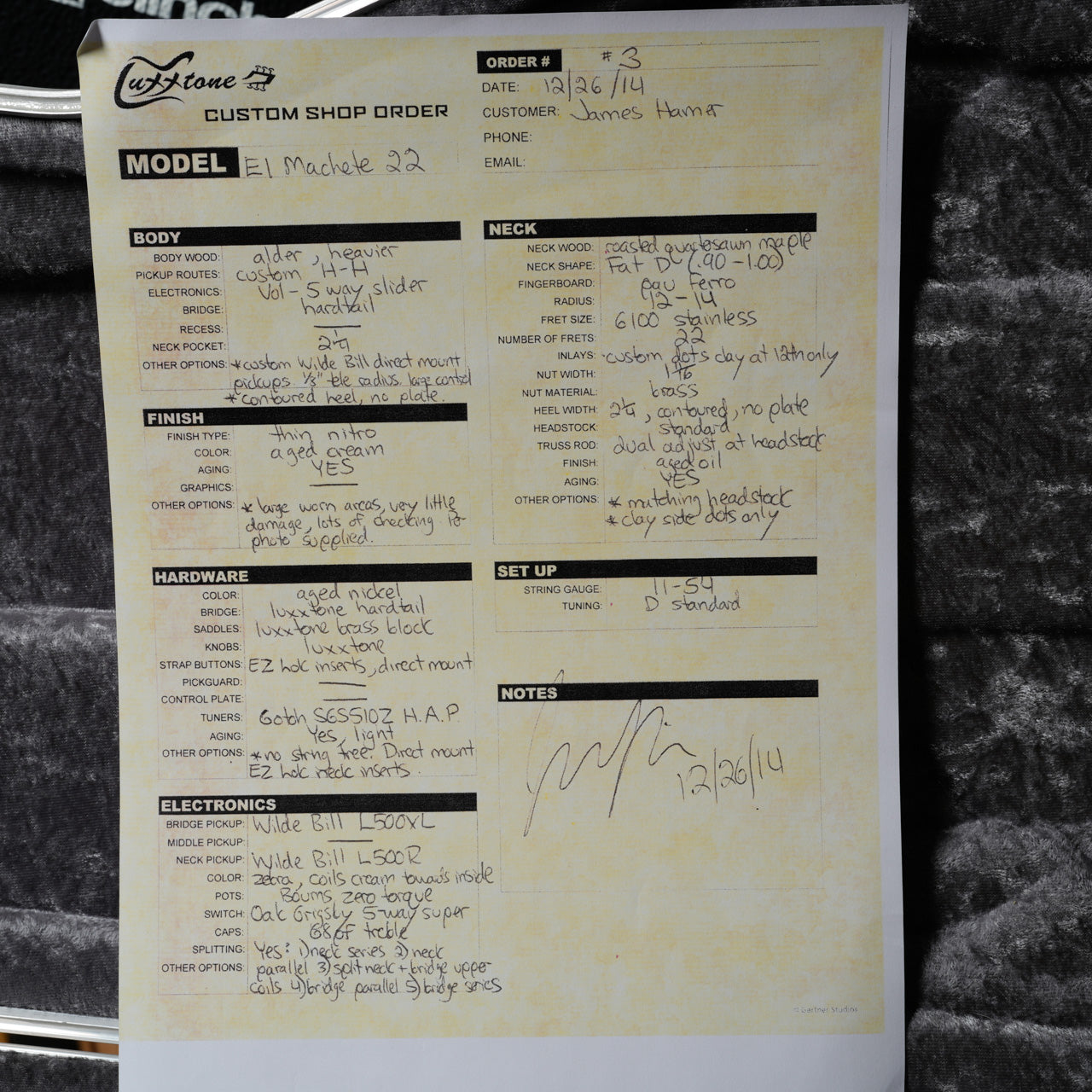 Luxxtone El Machete 22 2014 - Aged Cream