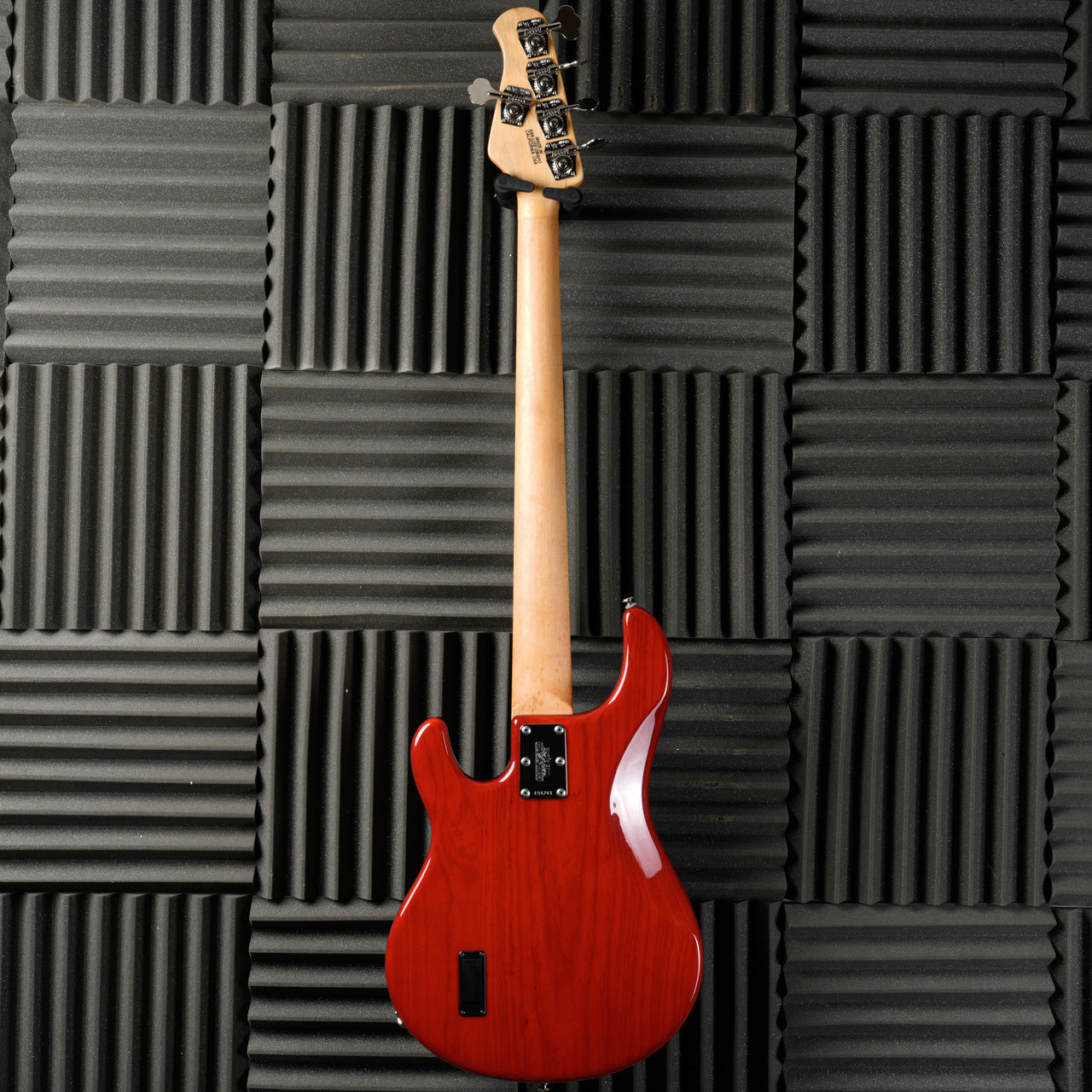 Ernie Ball Music Man StingRay 5 H with Maple Fretboard 1999 - Translucent Red