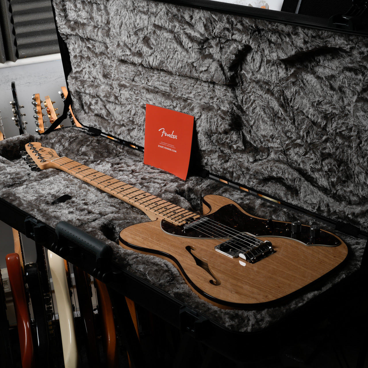 Fender American Elite Telecaster Thinline with Maple Fretboard 2019 - Natural