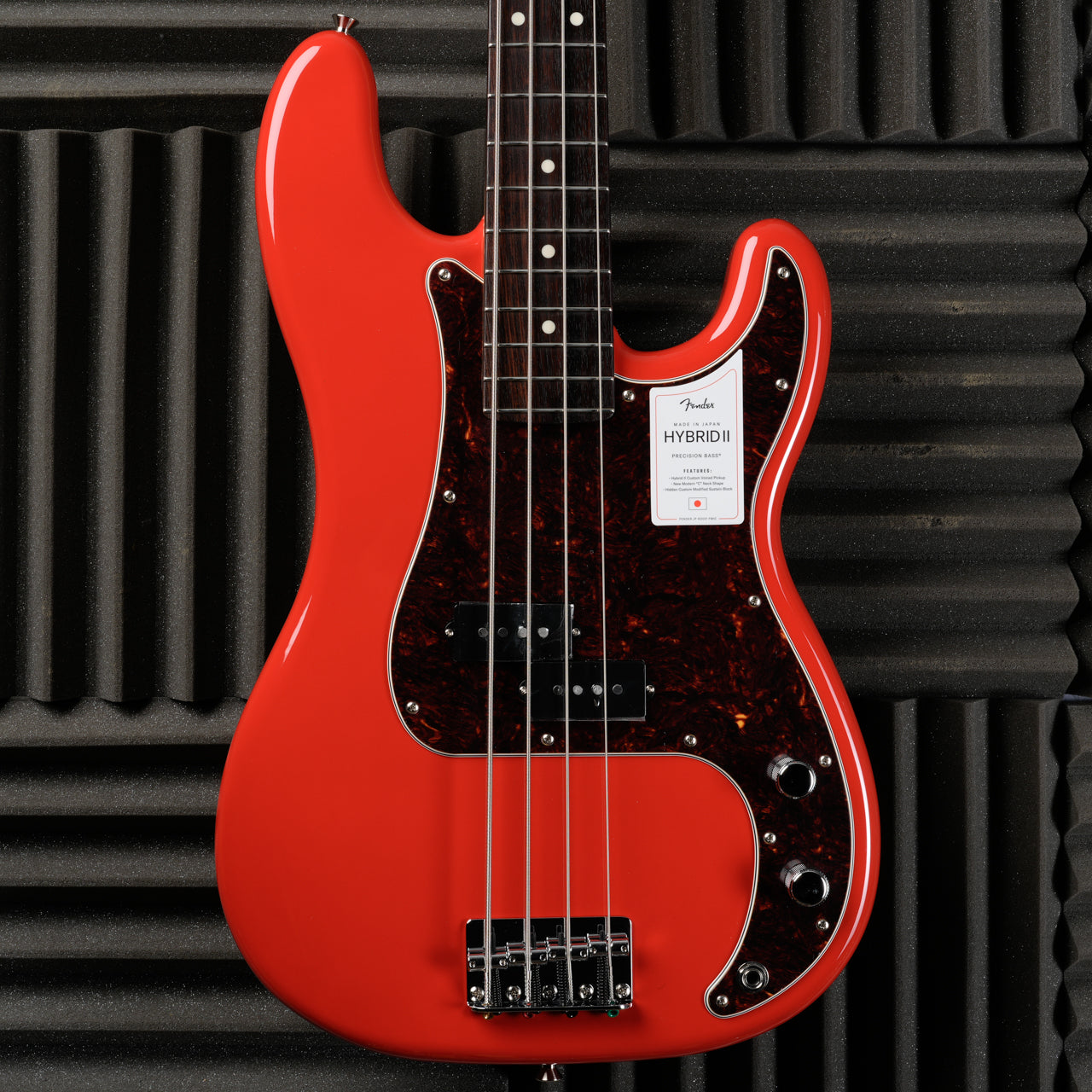 Fender MIJ Hybrid II Precision Bass with Rosewood Fretboard 2021 - Present - Modena Red