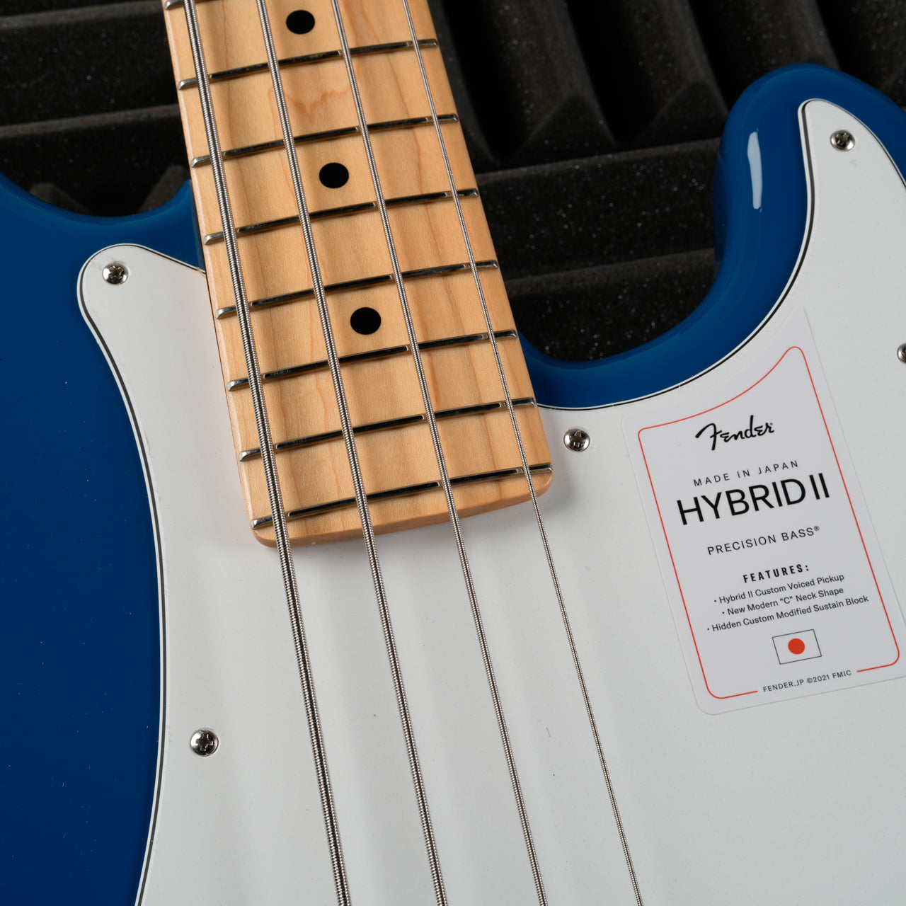 Fender MIJ Hybrid II Precision Bass with Maple Fretboard 2021 - Present - Forest Blue