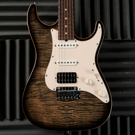 Suhr S3 HSS Faded Trans Charcoal Burst