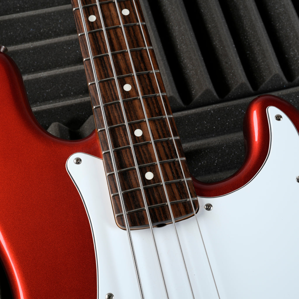 Squier SPB-50 "JV Serial" Precision Bass 60's Reissue 1983 - Candy Apple Red Second-hand – Excellent