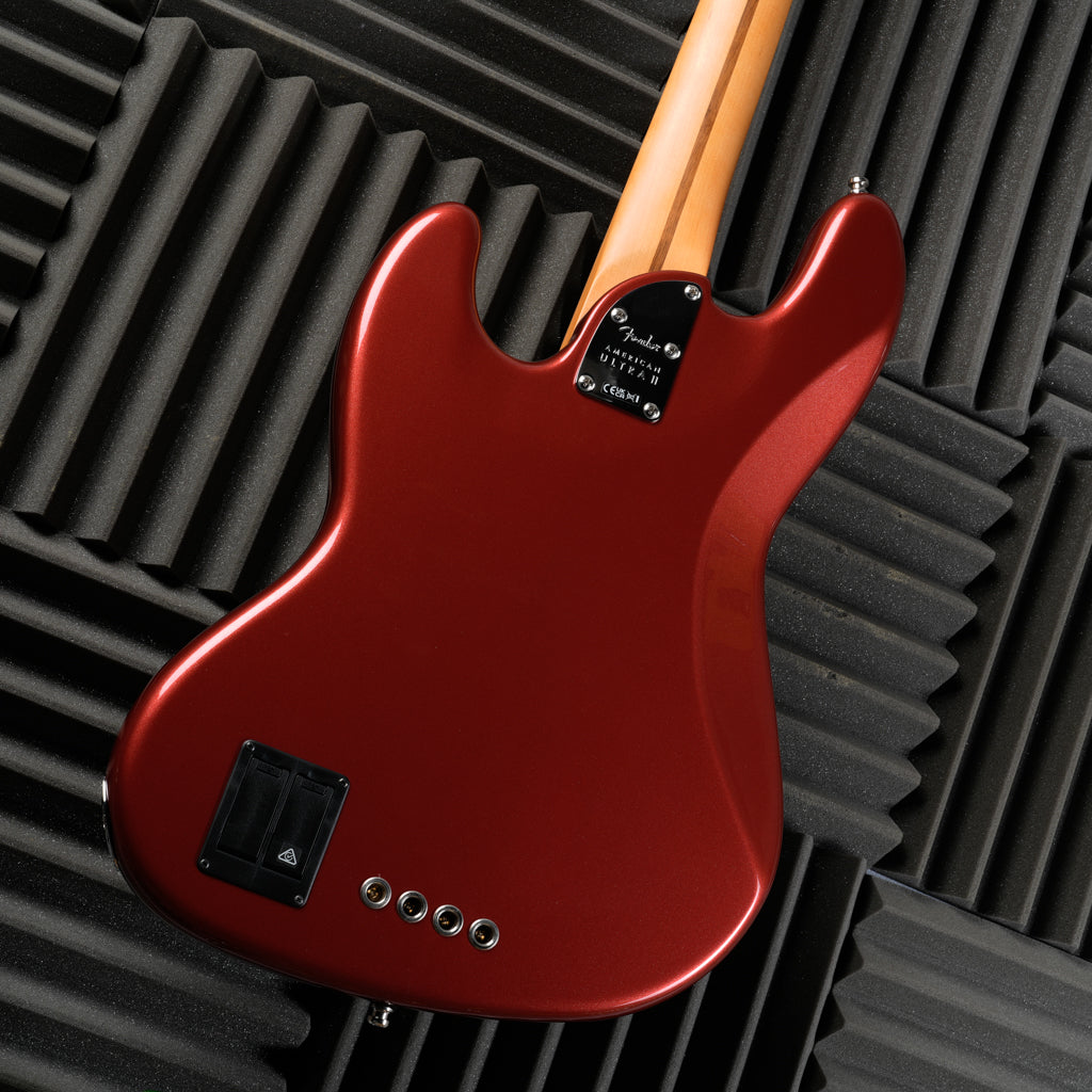 Fender American Ultra II Jazz Bass with Maple Fretboard 2024 - Sinister Red