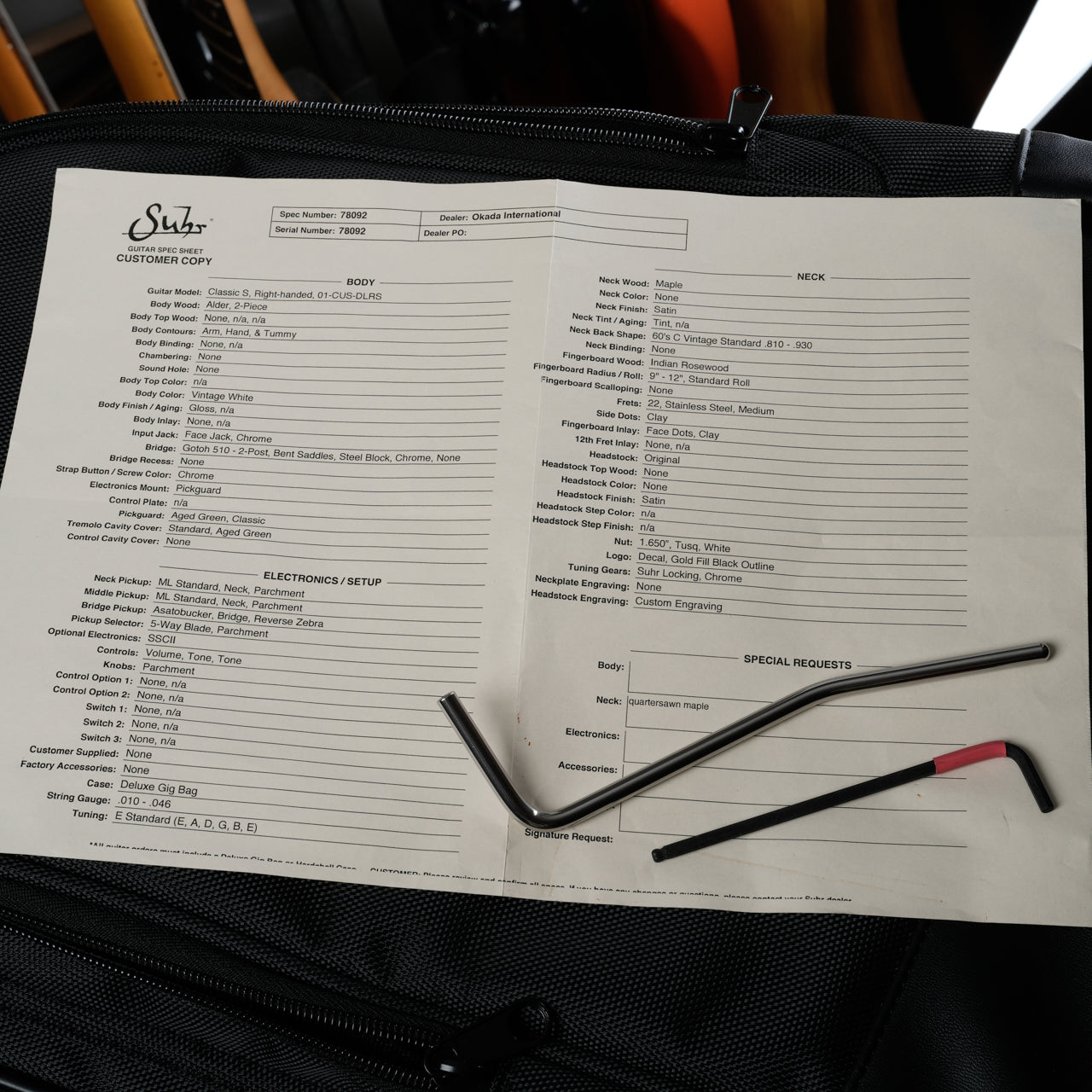 Suhr Classic S HSS with Rosewood Fretboard 2018 - Present - Vintage White