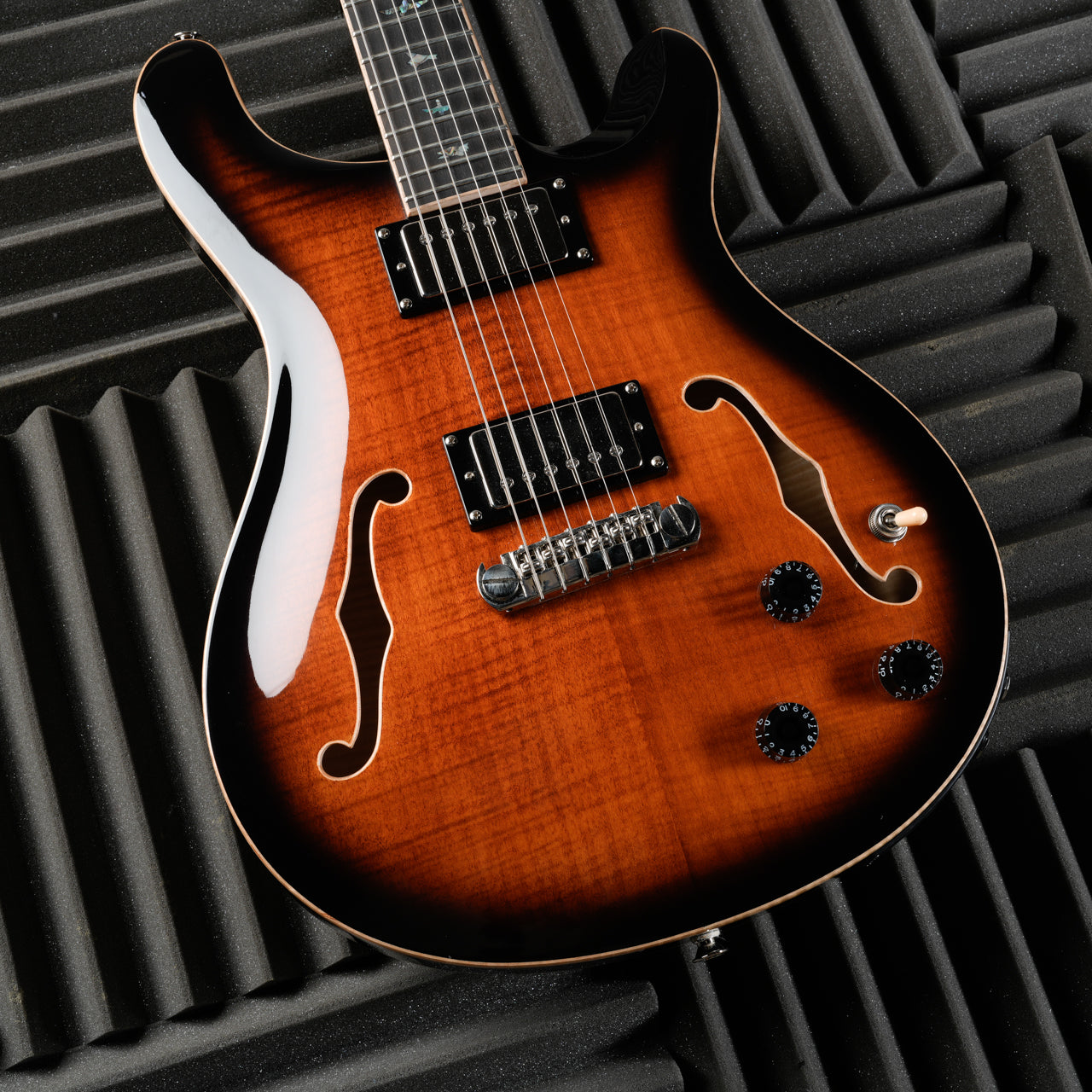 PRS SE Hollowbody II Piezo 2020 - 2024 - Black Gold Burst