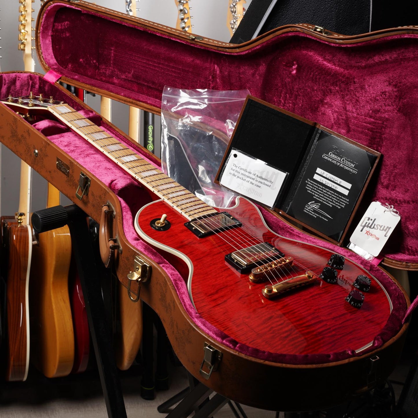 Gibson Custom Shop Les Paul Custom Figured Cherry Red Translucent 2012