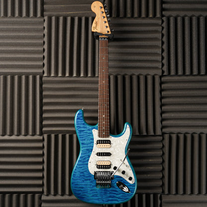 Fender MIJ Michiya Haruhata Signature Stratocaster 2021 - Caribbean Blue Trans