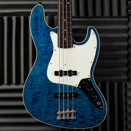 Fender  AJB-110 Aerodyne Dimarzio Colllection Jazz Bass 2005 - Flame Blue