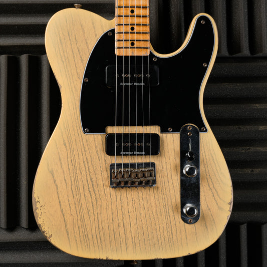 Fender Custom Shop 50's Telecaster P90 Relic 2021 - Pale Nocaster Blonde with Black Grainfill