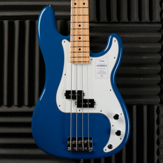 Fender MIJ Hybrid II Precision Bass with Maple Fretboard 2021 - Present - Forest Blue