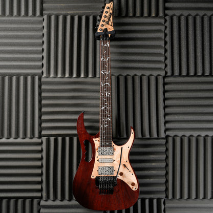 Ibanez JEM77WDP-CNL Steve Vai Signature Woody with Panga Panga Fretboard 2018 - Charcoal Brown Low Gloss