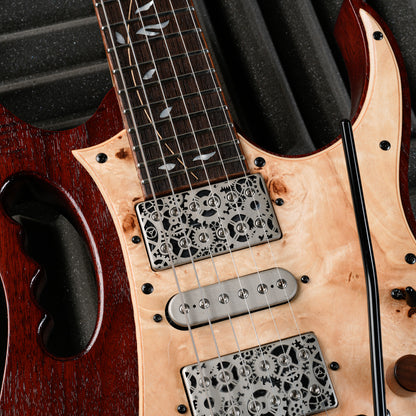 Ibanez JEM77WDP-CNL Steve Vai Signature Woody with Panga Panga Fretboard 2018 - Charcoal Brown Low Gloss