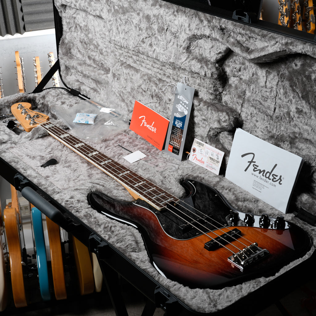 Fender American Elite Jazz Bass with Rosewood Fretboard 2016 - 3-Color Sunburst