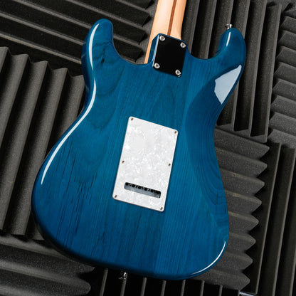 Fender MIJ Hybrid II Stratocaster QMT 2024 Collection 2024 - Aquamarine