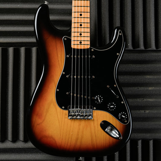 Fender Stratocaster Hardtail with Maple Fretboard 1979 - Sunburst