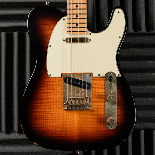 Fender "Tele-bration" Limited Edition 60th Anniversary Flame Top Telecaster with Gold Hardware, Maple Fretboard 2011 - Antique Burst