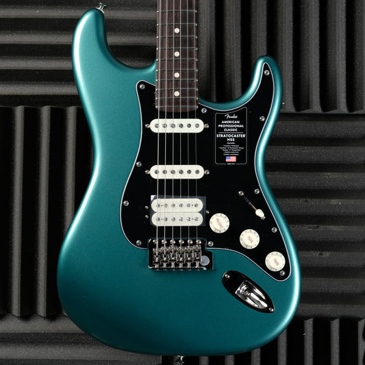 Fender American Professional Classic Stratocaster HSS 2025 - Faded Sherwood Green Metallic
