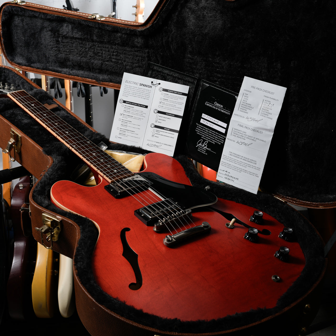 Gibson Memphis ES-335 Satin 2019 - Faded Cherry - Semi-hollow Electric Guitar