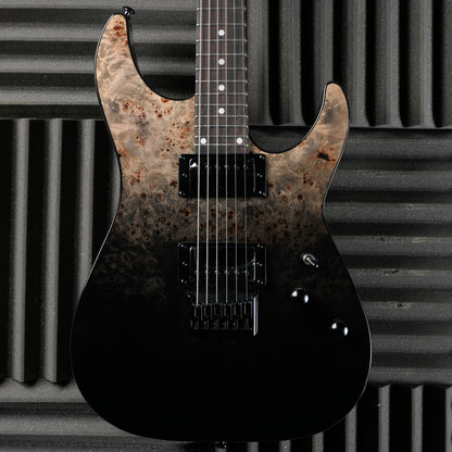 Schecter C-1 Standard 2024 - Present - Black Fade Burst Burl