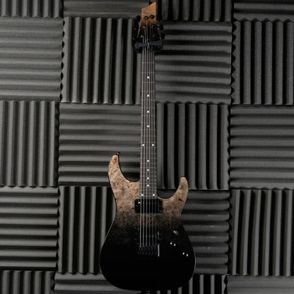 Schecter C-1 Standard 2024 - Present - Black Fade Burst Burl