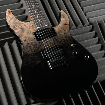 Schecter C-1 Standard 2024 - Present - Black Fade Burst Burl