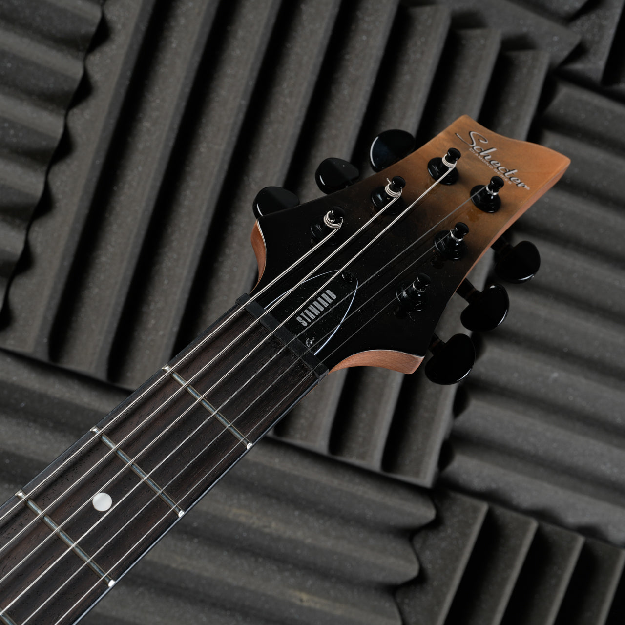 Schecter C-1 Standard 2024 - Present - Black Fade Burst Burl