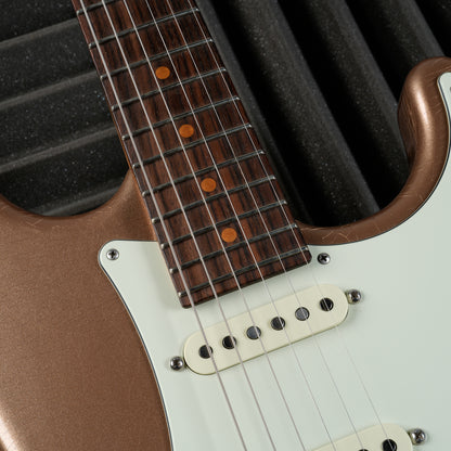 Suhr Classic S Antique Roasted HSS 2023 - Firemist Gold - Electric Guitar