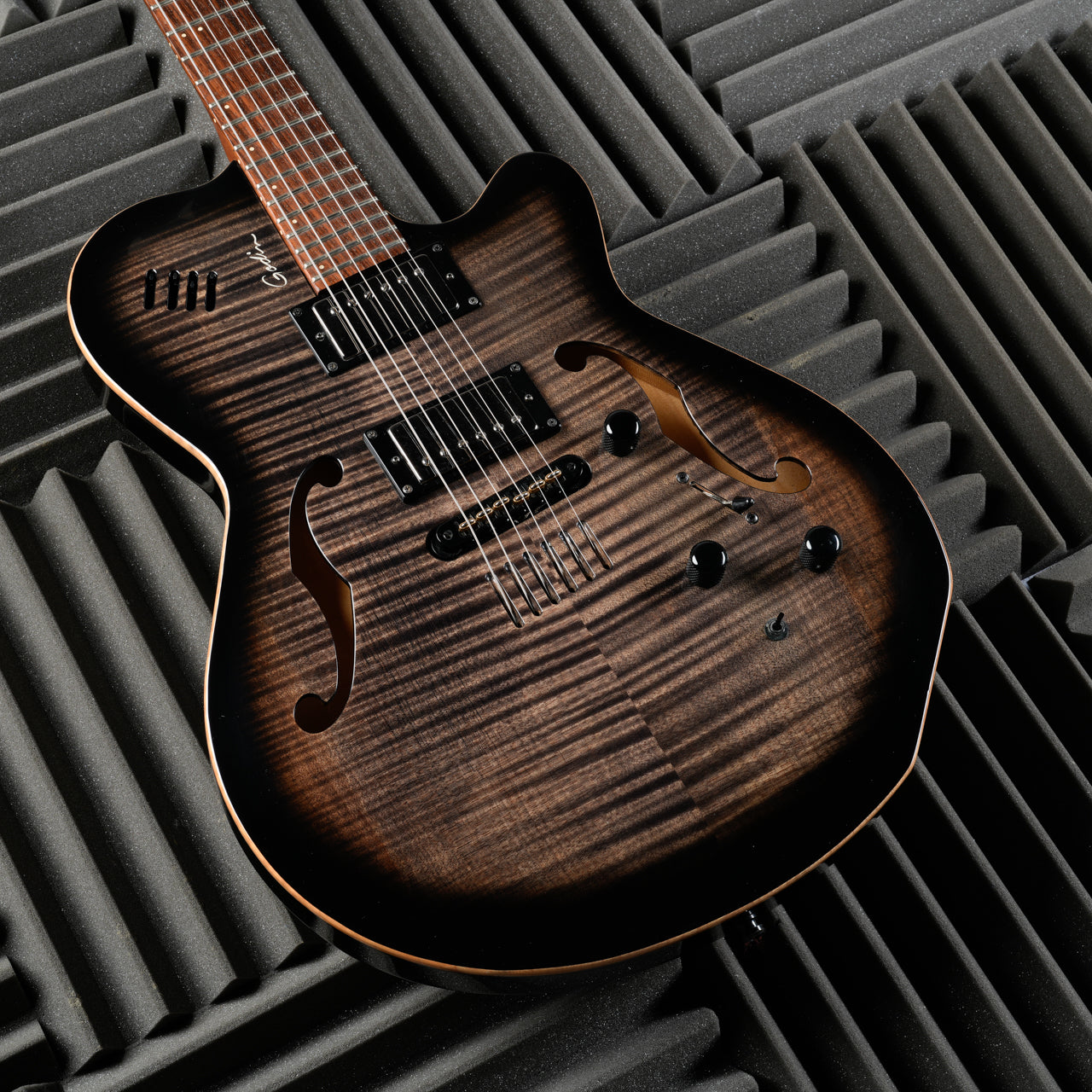 Godin Flat Five X 2002 Trans Black