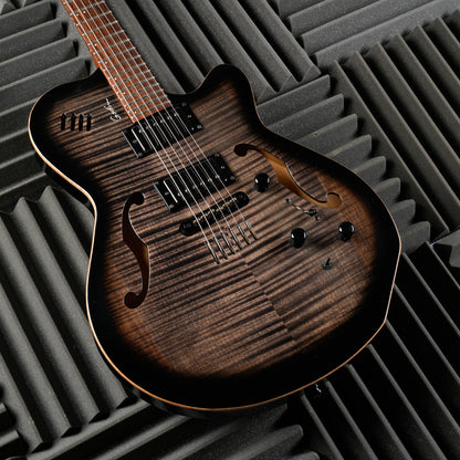 Godin Flat Five X 2002 Trans Black