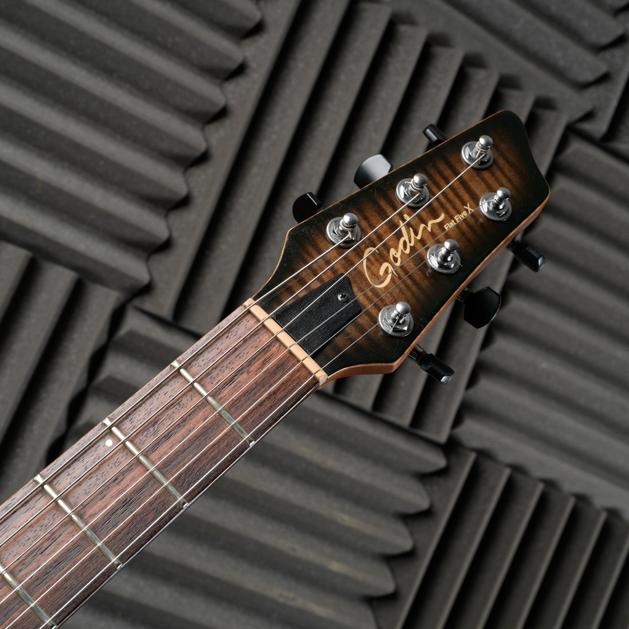 Godin Flat Five X 2002 Trans Black