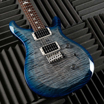 PRS S2 Custom 24 with Pattern Thin Neck Profile 2024 - Faded Gray Black Blue Burst