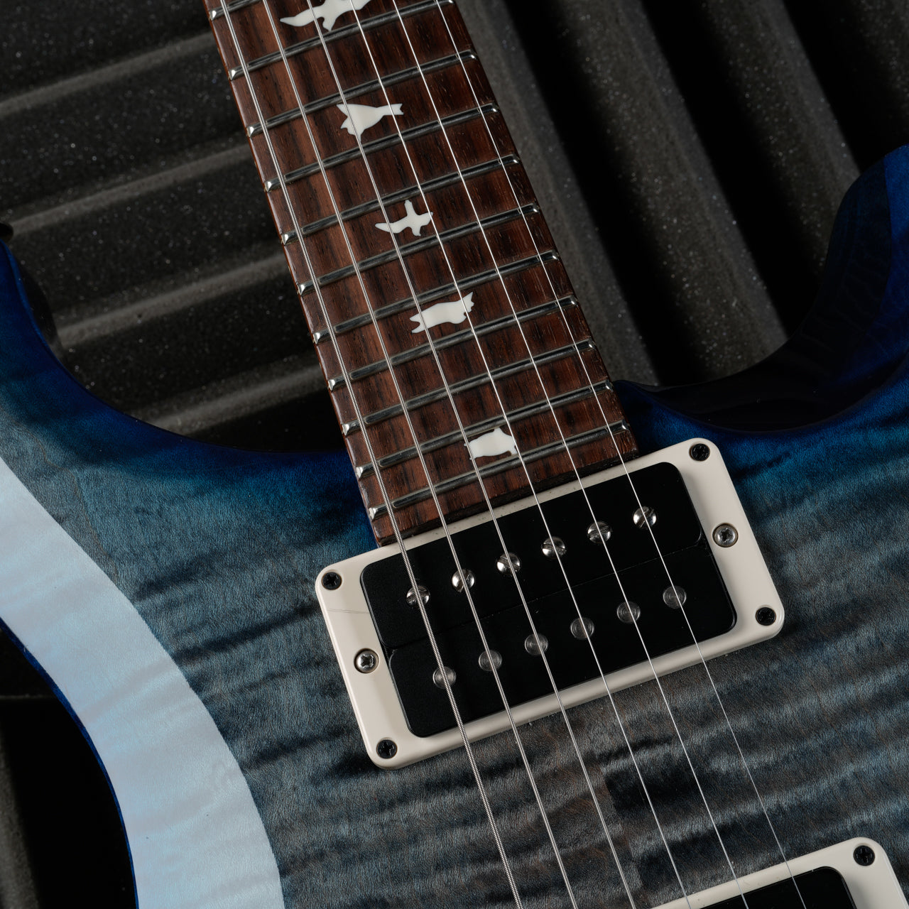 PRS S2 Custom 24 with Pattern Thin Neck Profile 2024 - Faded Gray Black Blue Burst