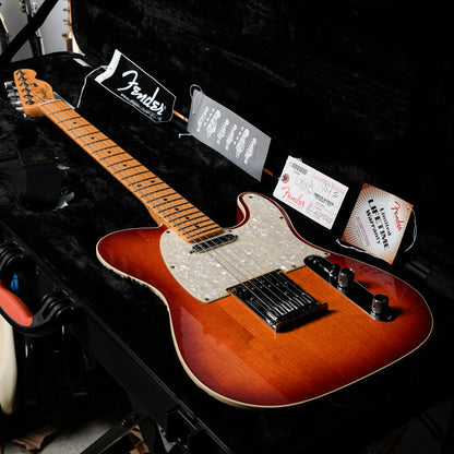 Fender American Deluxe Telecaster with Maple Fretboard 2015 - Aged Cherry Burst