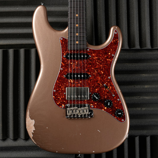 Suhr Classic S Antique Roasted HSS 2023 - Firemist Gold