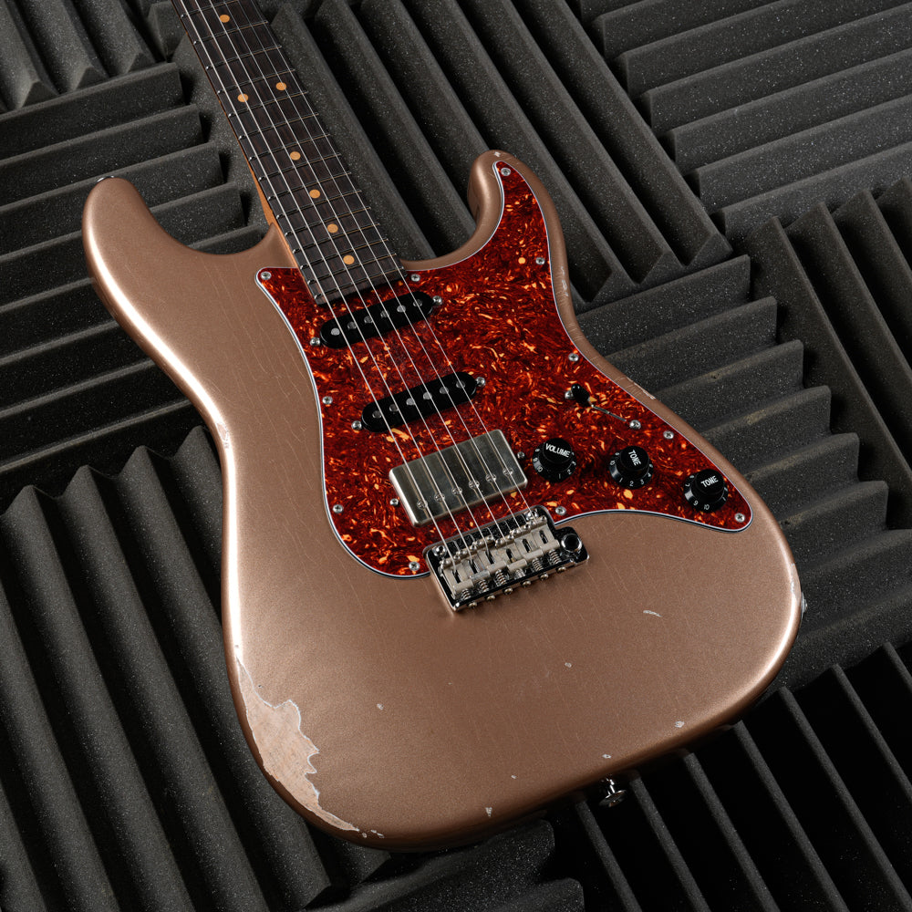 Suhr Classic S Antique Roasted HSS 2023 - Firemist Gold