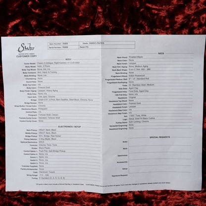 Suhr Classic S Antique Roasted HSS 2023 - Firemist Gold